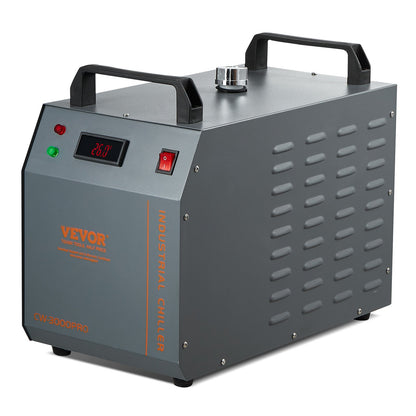 Industrial Water Chiller, CW-3000(PRO), 150W Air-Cooled Industrial Water Cooler Cooling System with 12L Water Tank Capacity 18 L/min Max Flow Rate, for Laser Engraving Machine Cooling Machine