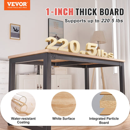 Table Top, 78.7" x 31.5" x 1", 220.5 lbs Load Capacity, Universal One-Piece Particle Board Desktop for Height Adjustable Electric Standing Desk Frame, Rectangular Countertop for Home and Office