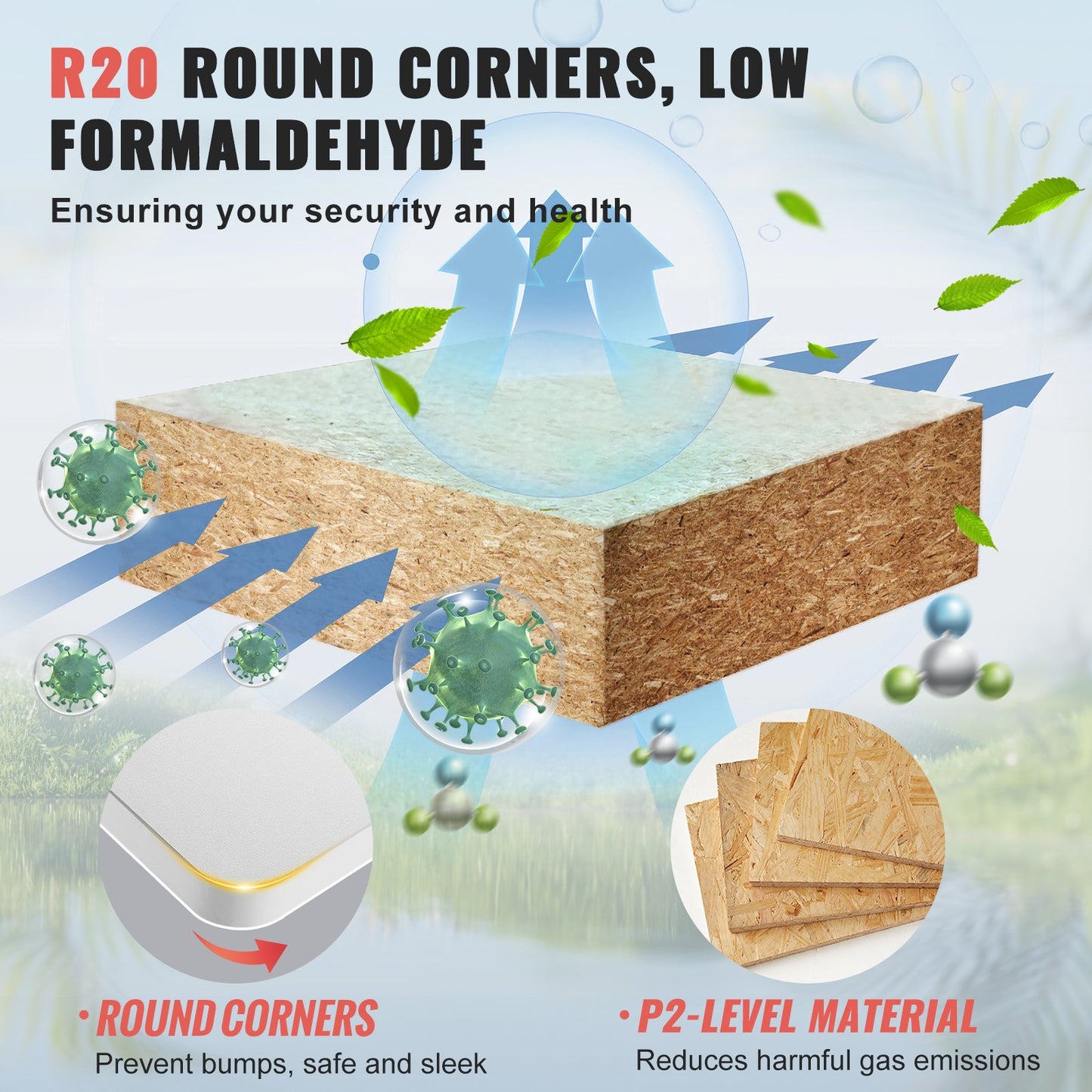 Tischplatte, 152,4 x 63,5 x 2,5 cm, Tragkraft 100 kg, universelle, einteilige Spanplatten-Tischplatte für höhenverstellbare elektrische Stehschreibtische, rechteckige Arbeitsplatte für Büro und Zuhause