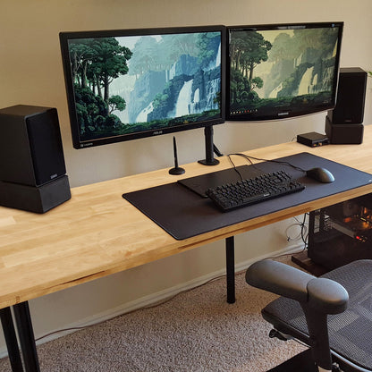 Wood Table Top, 47.2" x 29.5" x 1.5", 330lb Load Capacity, Universal Solid One-Piece Maple Wood Desktop for Height Adjustable Electric Standing Desk Frame, Rectangular Countertop for Home Office