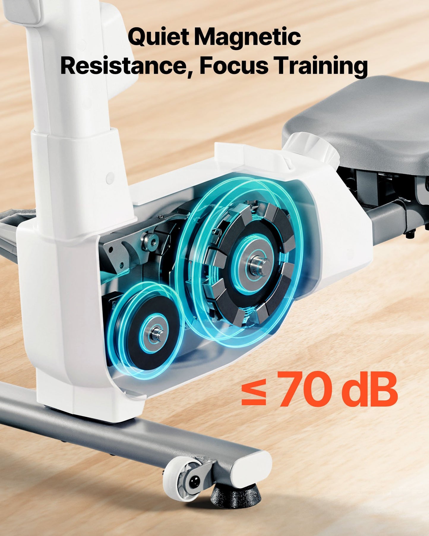 Magnetic Rowing Machine,16-Level Quiet Resistance Adjustable, Foldable Rower Machine for Home, 158kg Weight Capacity, Row Machines with Dual-Slide Rail, Bluetooth APP Compatible & LCD Monitor