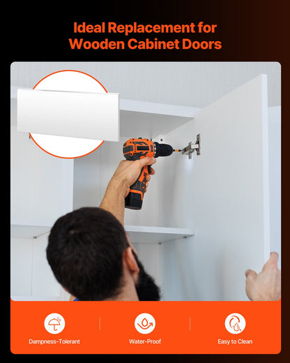 HDPE Plastic Sheet Board, 1 Pack High Density Polyethylene Sheet Plastic Panel, 24 x 48 Inch 1/2 Inch Thick Customizable Plastic Panels, for DIY Crafts, Heavy Duty Industrial Equipment, White