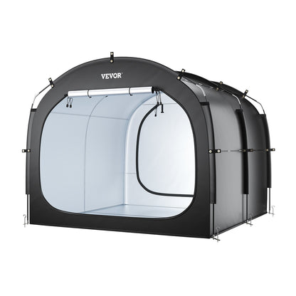 Bike Storage Tent, 5 Bikes, Outdoor Spacious Bike Storage Tent with Ventilated Window, Waterproof Easy-to-Install Bike Tent with High Strength Fiberglass & Dual Zippers, Fit for Bicycle