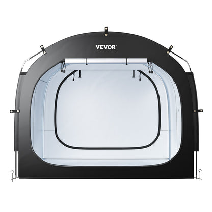 Bike Storage Tent, 5 Bikes, Outdoor Spacious Bike Storage Tent with Ventilated Window, Waterproof Easy-to-Install Bike Tent with High Strength Fiberglass & Dual Zippers, Fit for Bicycle