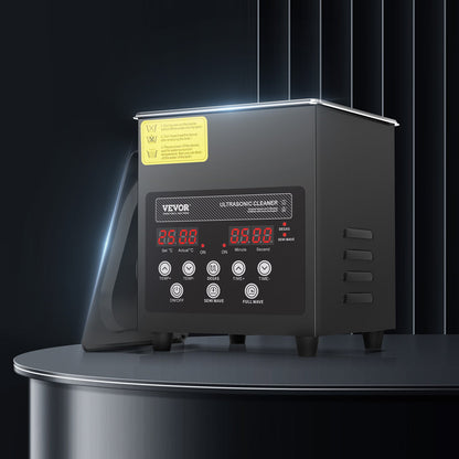 2L Ultra Sonic Cleaner, 60W Digital Sonic Cleaning Machine with Gentle Mode & Upgraded Degassing, 40kHz Ultrasound Cleaner Machine with Heater & Timer for Jewelry, Glasses, Tools, Retainer