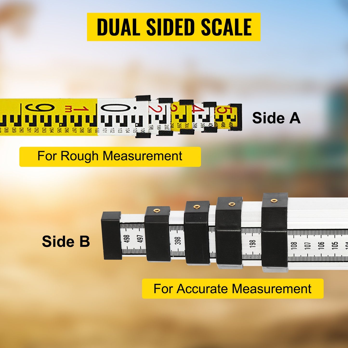 Red Rotary Laser Level Self Leveling Measuring Automatic Self-leveling laser level 360-degree Rotary Scanning 500m + Tripod + 5m Staff