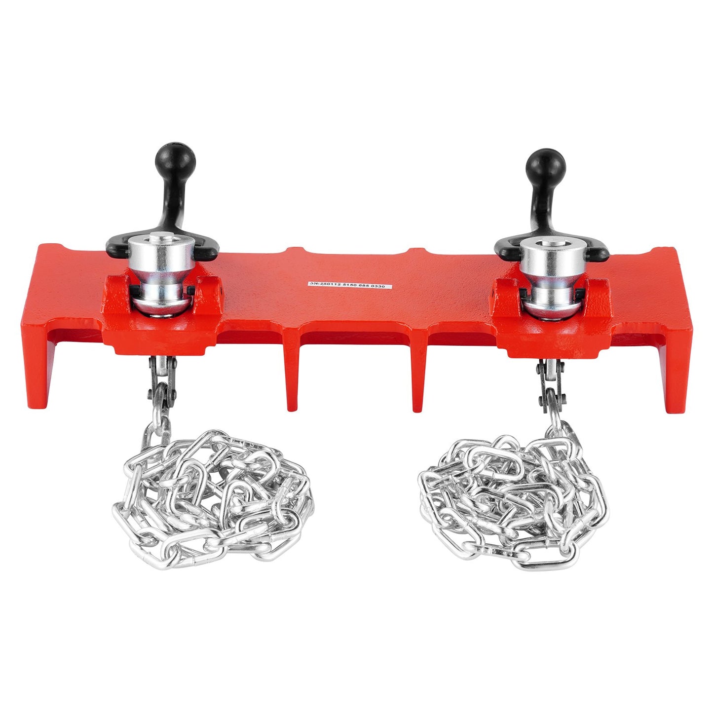 Pipe Welding Vise, 1/2 to 8-inch Pipe Welding Clamp with Dual Chains & Crank Handles, Heavy-Duty Cast Iron Vise for a Variety of Pipes