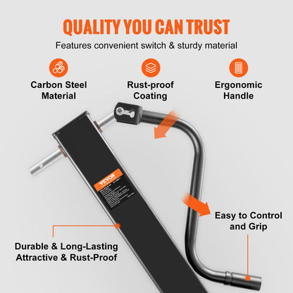 Trailer Jack, Trailer Tongue Jack Welding-on 12000 lb Weight Capacity, Trailer Jack Stand with Handle for lifting RV Trailer, Horse Trailer, Utility Trailer, Yacht Trailer