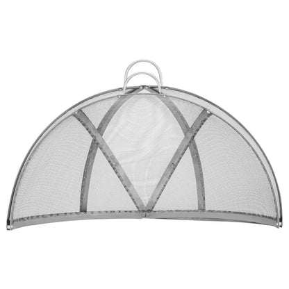 Firepit Spark Screen Lid, 30" Diameter, Outdoor Firepit Ring Cover Round Accessories, Fire Pit Metal Cover, Easy-Opening Stainless Steel Fire Ring Covers for Outdoor Patio Fire Pits Backyard