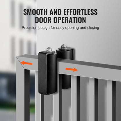 Sliding Gate Kit, 6” Rolling Gate Hardware Kit C-type Bracket, Heavy Duty Sliding Gate Rollers for Connect Tracks Door Frames,Sliding Gate Guide Roller for Sliding Gates and Rolling Door,Black