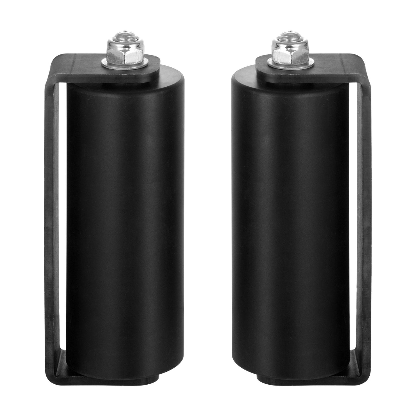 Sliding Gate Kit, 6” Rolling Gate Hardware Kit C-type Bracket, Heavy Duty Sliding Gate Rollers for Connect Tracks Door Frames,Sliding Gate Guide Roller for Sliding Gates and Rolling Door,Black