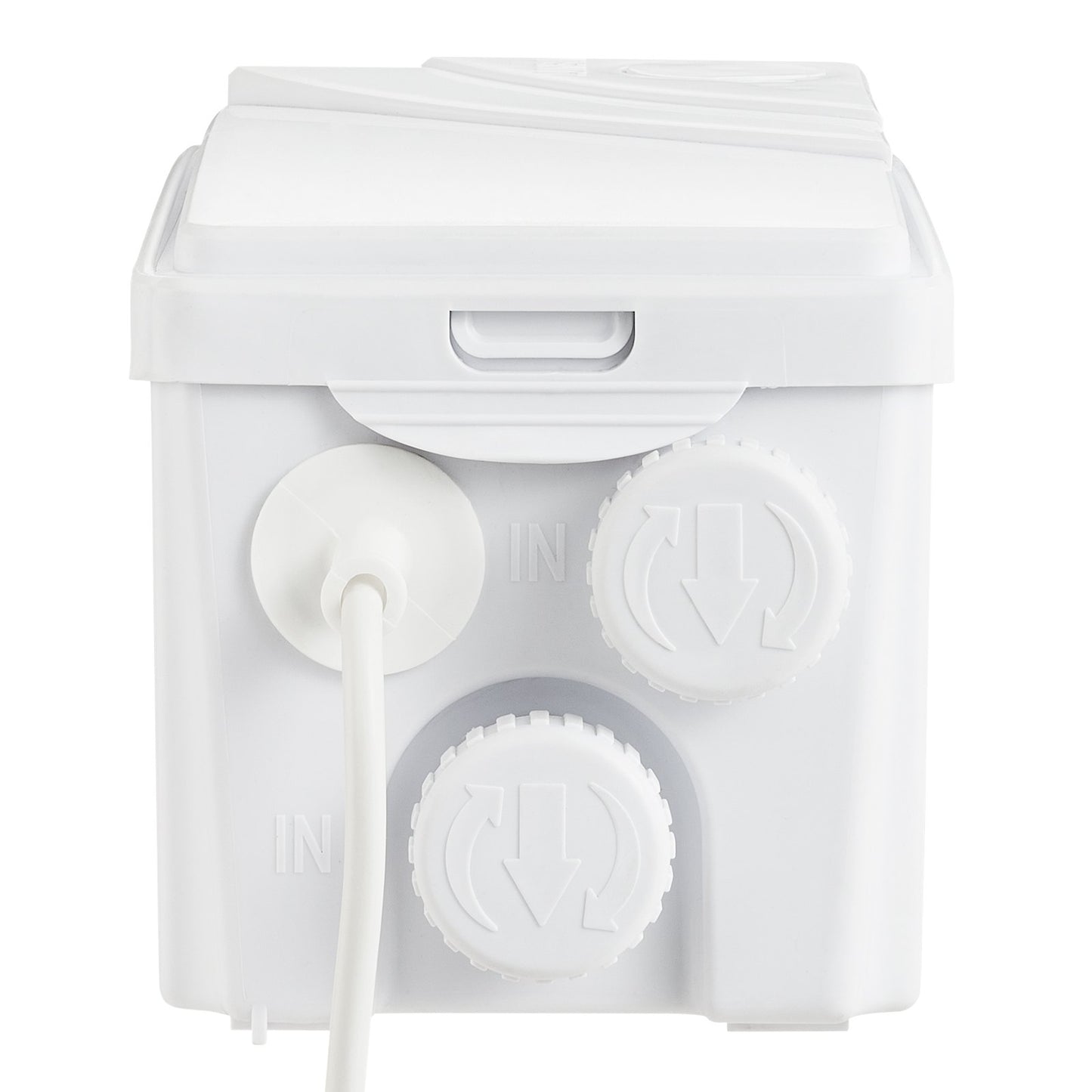 Macerator Pump, 350W, 6000 L/h Flow, 23 ft/7 m Head, Macerator Sewerage Sump Pump with 3 Water Inlets for Basement, Kitchen, Sink, Shower, Bathtub, Laundry Waste Water Disposal Upflush Machine