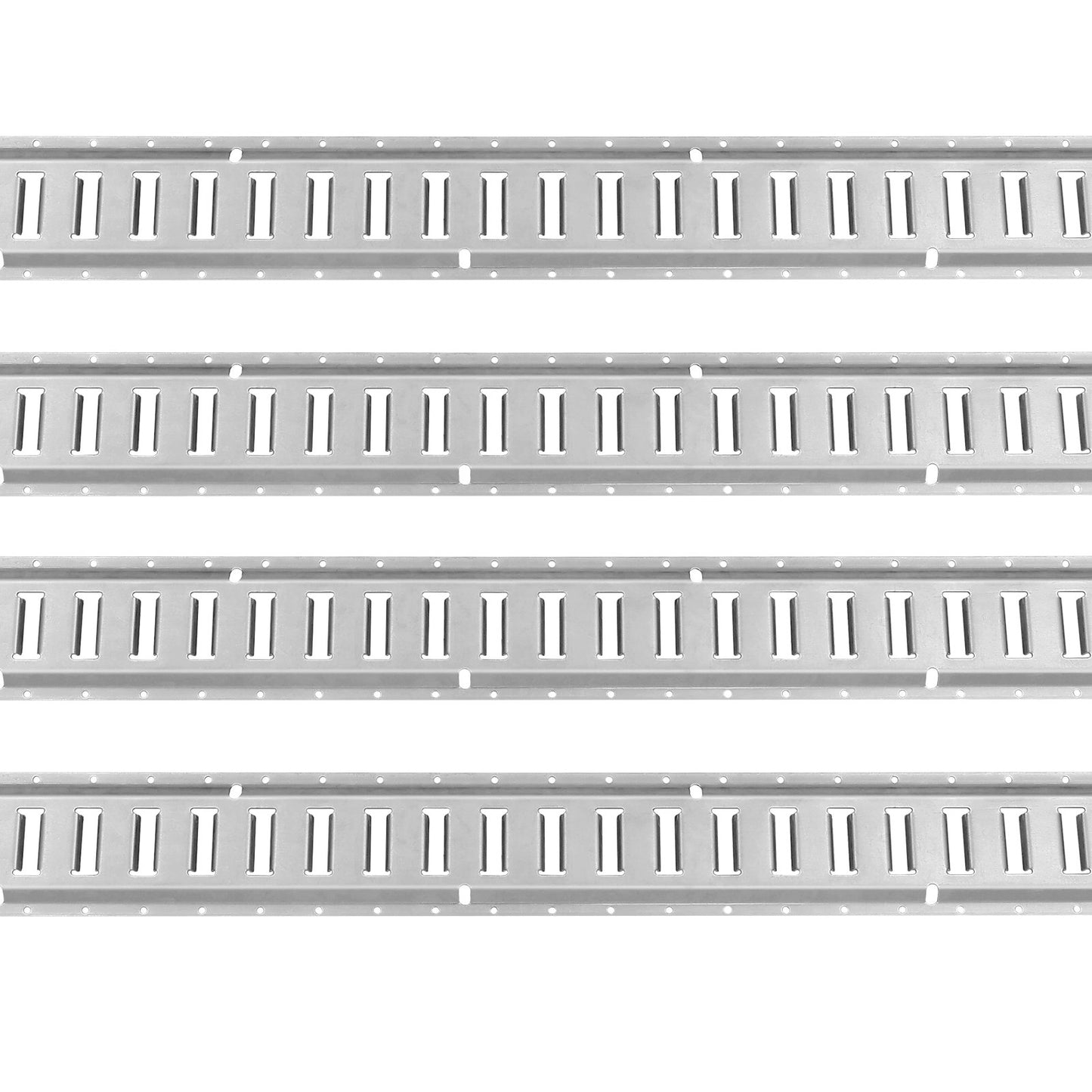 E Track Tie-Down Rail Kit, 24PCS 5' E-Tracks Set Includes 8 Steel Rails & 8 O-Ring Anchors & 8 Tie-Offs with D-Ring, Versatile Securing Accessories for Cargo Motorcycles Bikes, 2000 lbs Load