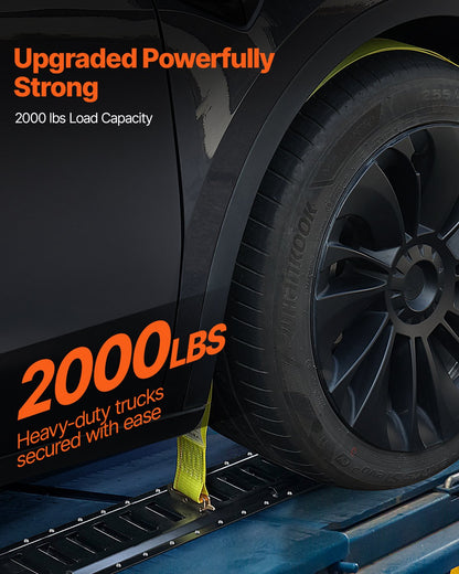 E Track Tie Down Rail Kit, 2' Steel Rails, 4 Pack, Secure Cargo & Heavy Loads Up to 2000 lbs, Heavy Duty Etrack Rails with Screws for Garages, Vans, Trailers, Motorcycle Tie Downs, ATV Mountings