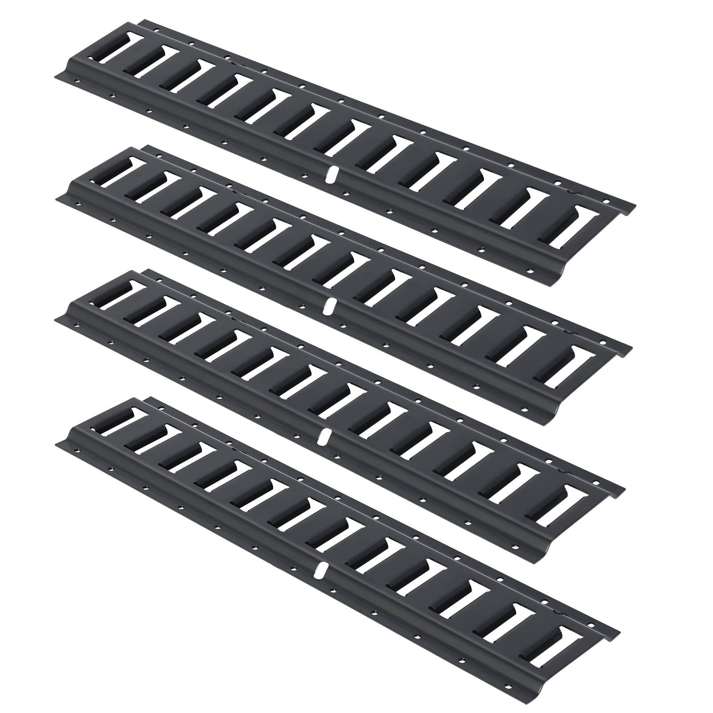 E Track Tie Down Rail Kit, 2' Steel Rails, 4 Pack, Secure Cargo & Heavy Loads Up to 2000 lbs, Heavy Duty Etrack Rails with Screws for Garages, Vans, Trailers, Motorcycle Tie Downs, ATV Mountings