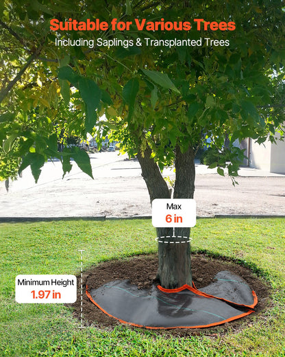 Tree Watering Rings, 4 Packs 10 Gallons Self-Watering Tree Bags, Slow Release Tree Irrigation Bags up to 30 Days, Heavy Duty Automatic Drip System for for Planting Gardening Trees and Shrub