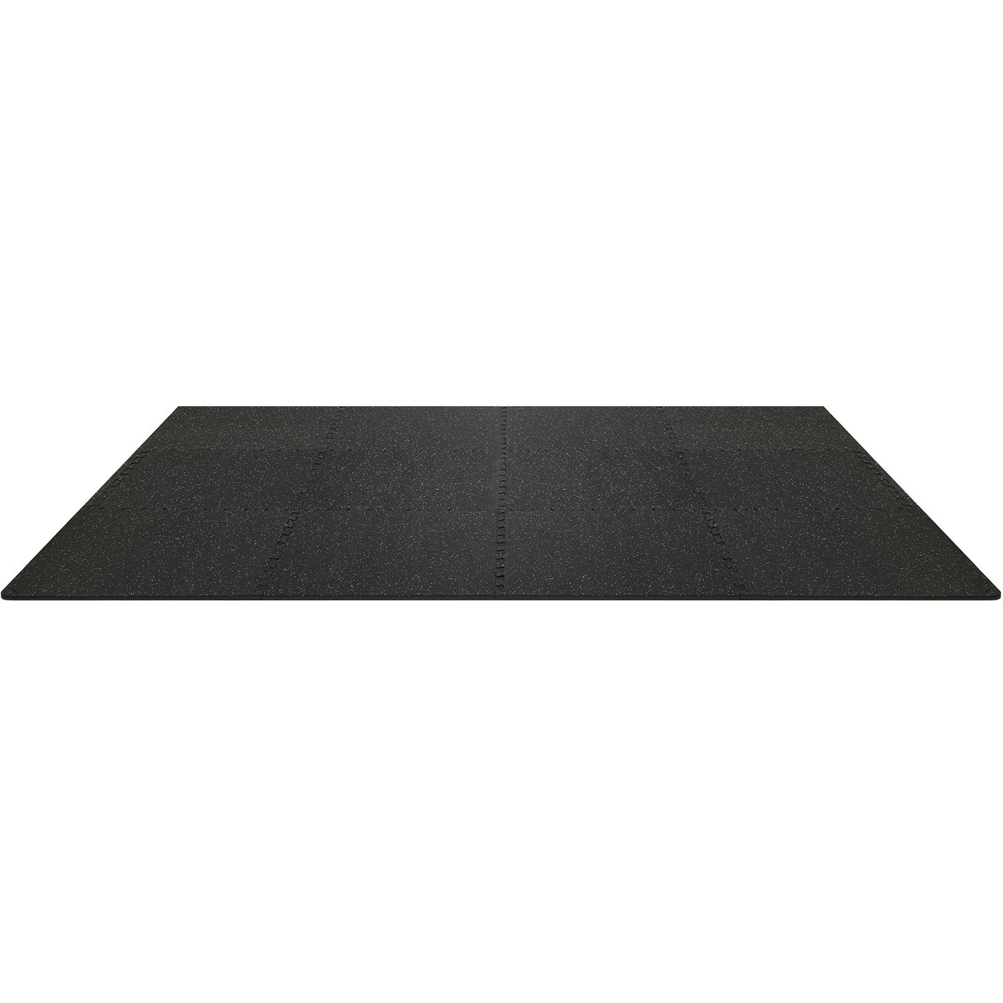 12 PCS 1/2 inch Thick Gym Floor Mats, 24" x 24" EVA Foam & Rubber Top Interlocking Workout Floor Mats with 48 sq.ft Coverage, Waterproof Exercise Puzzle Flooring for Gym, Home, Garage, Basemen