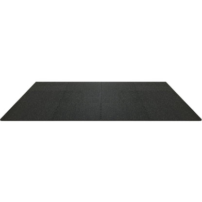 12 PCS 1/2 inch Thick Gym Floor Mats, 24" x 24" EVA Foam & Rubber Top Interlocking Workout Floor Mats with 48 sq.ft Coverage, Waterproof Exercise Puzzle Flooring for Gym, Home, Garage, Basemen