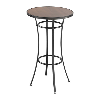 Outdoor Round Bar Table, 60 cm Counter Bar Height Bistro Table, Patio Dining Tables with Easy-to-Clean Top & Sturdy Metal Frame, Indoor High Top Pub Tables for Small Places, Kitchen