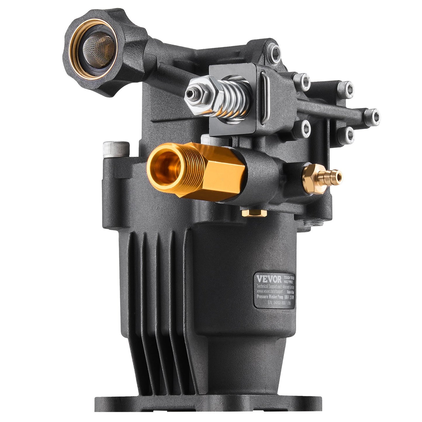 Pressure Washer Pump, 19mm(3/4") Shaft Horizontal, 241 bar(3500 PSI), 9.5 L/min(2.5GPM), Replacement Power Washer Pumps Kit with 5 Nozzles, Hardware and Siphon Tube, Compatible with Simpson, Honda, Troy-Bilt, Generac