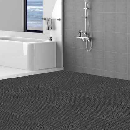 Interlocking Drainage Floor Mat 30.5 x 30.5 cm PVC Non-Slip Floor Tiles 12 Pack