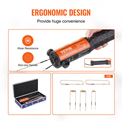 Magnetic Induction Heater Kit, 1000w Induction Heater Hand-held, Bolt Induction Heater with 8PCS Induction Coils, 220V Flameless Induction Heater Bolt Remover for Removing Rusty Bolts and Nuts