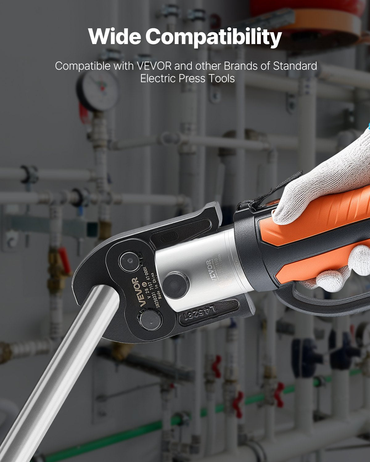 V28 Pressing Jaw, 28mm Press Jaw for V-Type Stainless Steel Pipes, High-Strength Carburized Steel Crimping Jaws Compatible with Standard Press Tools