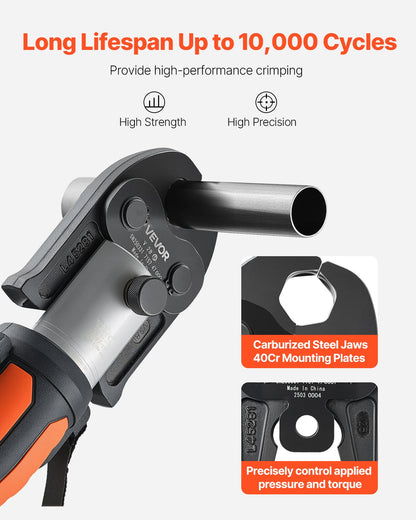 V28 Pressing Jaw, 28mm Press Jaw for V-Type Stainless Steel Pipes, High-Strength Carburized Steel Crimping Jaws Compatible with Standard Press Tools