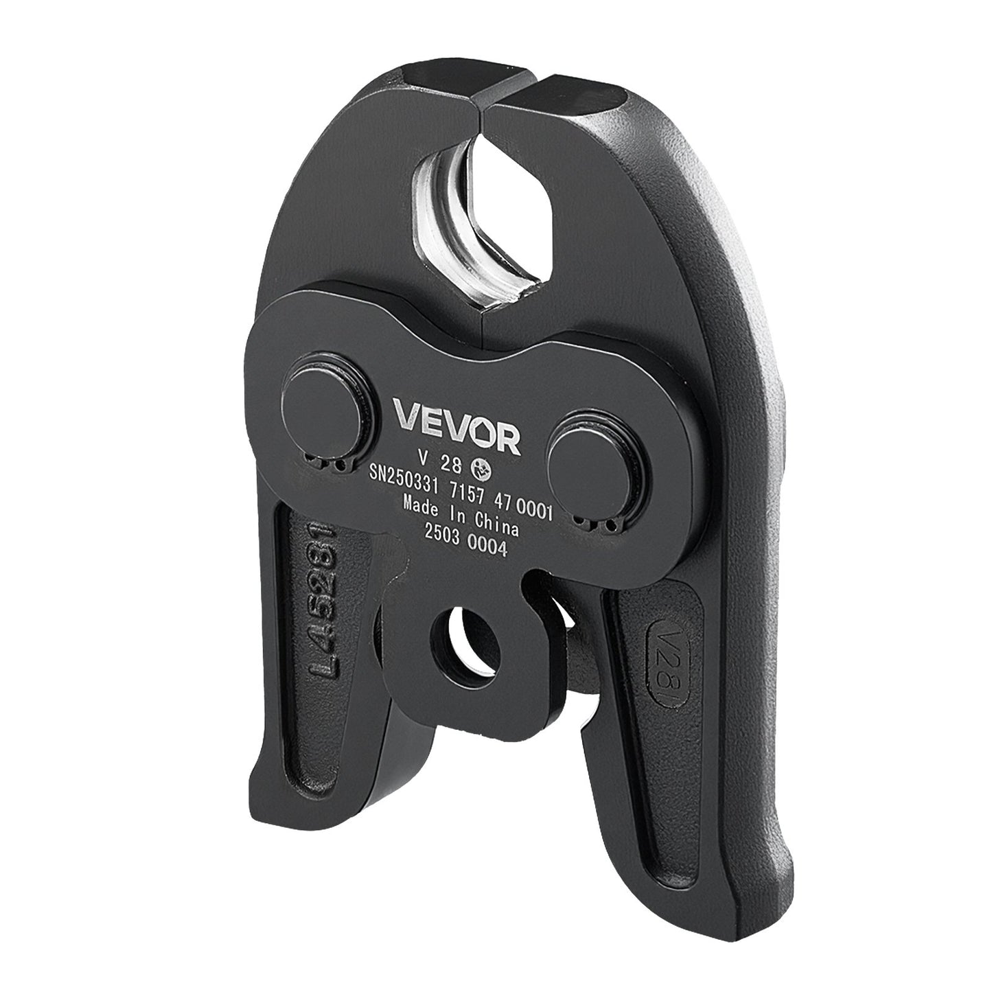 V28 Pressing Jaw, 28mm Press Jaw for V-Type Stainless Steel Pipes, High-Strength Carburized Steel Crimping Jaws Compatible with Standard Press Tools