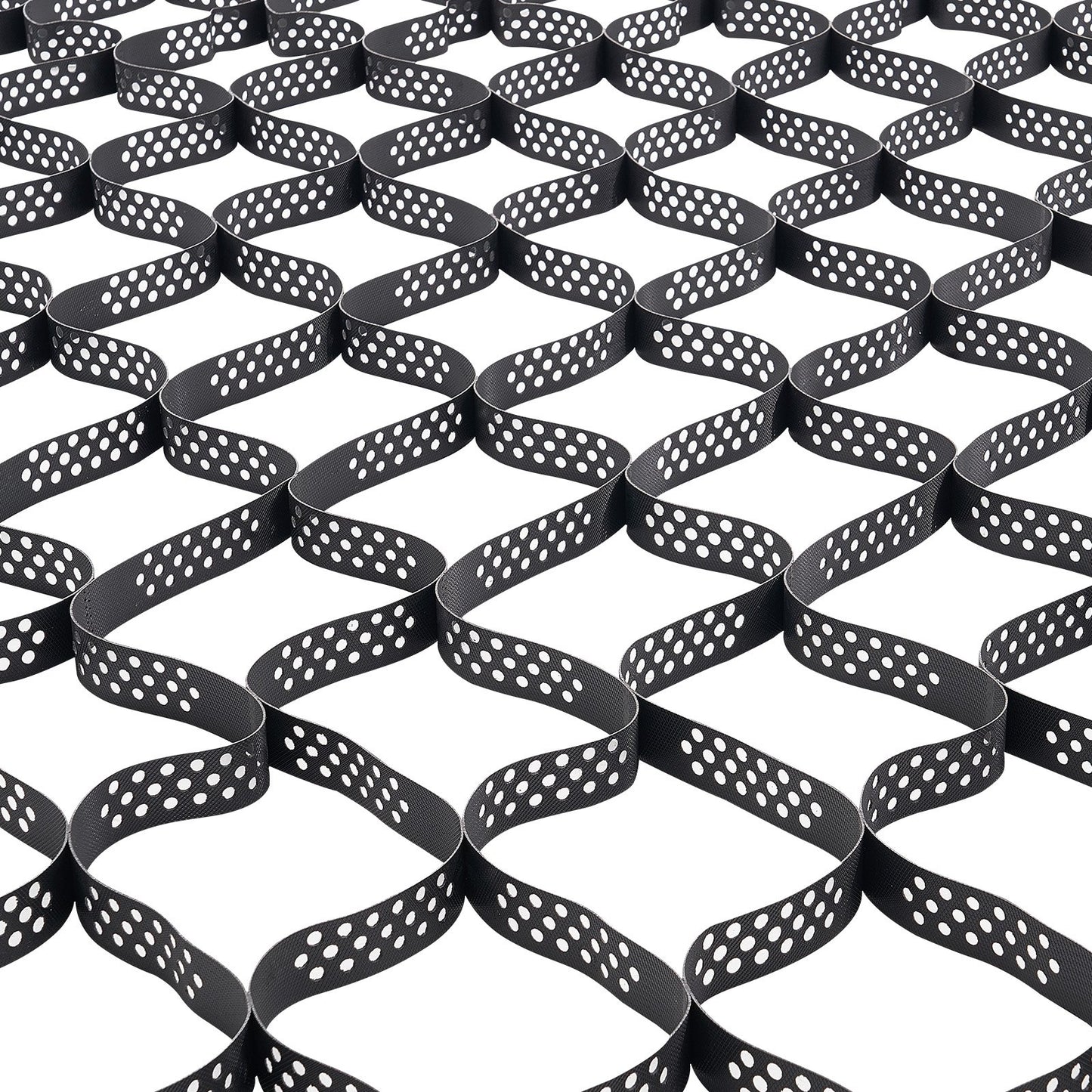 Gravel Grid, 2 Inch Depth, 16.4 x 6.5 FT / 5000 x 1980 mm, 1880 LBS Per Sq ft Grass Ground Retainer, Permeable Geo Grids Driveway Stabilization, for Garden, Patio, Walkway, RV Parking Slopes