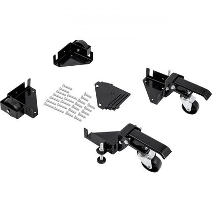 Mobile Base, 400 lbs Weight Capacity, Adjustable from 9.5" x 9.5" to Infinity, Heavy Duty Universal Mobile Base Stand with Swivel Wheels for Woodworking Equipment, Bandsaw, Power Tools, Machines