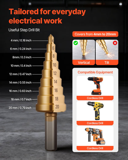 Knockout Punch Set, 12.7 to 50.8mm SLUG-Buster Ratchet Knockout Set, Ratchet Wrench Knockouts Punch Sets for Aluminum, Mild steel, Fiberglass, Plastics, 6 Die Sizes, 40Cr Steel Ko Tool Kit