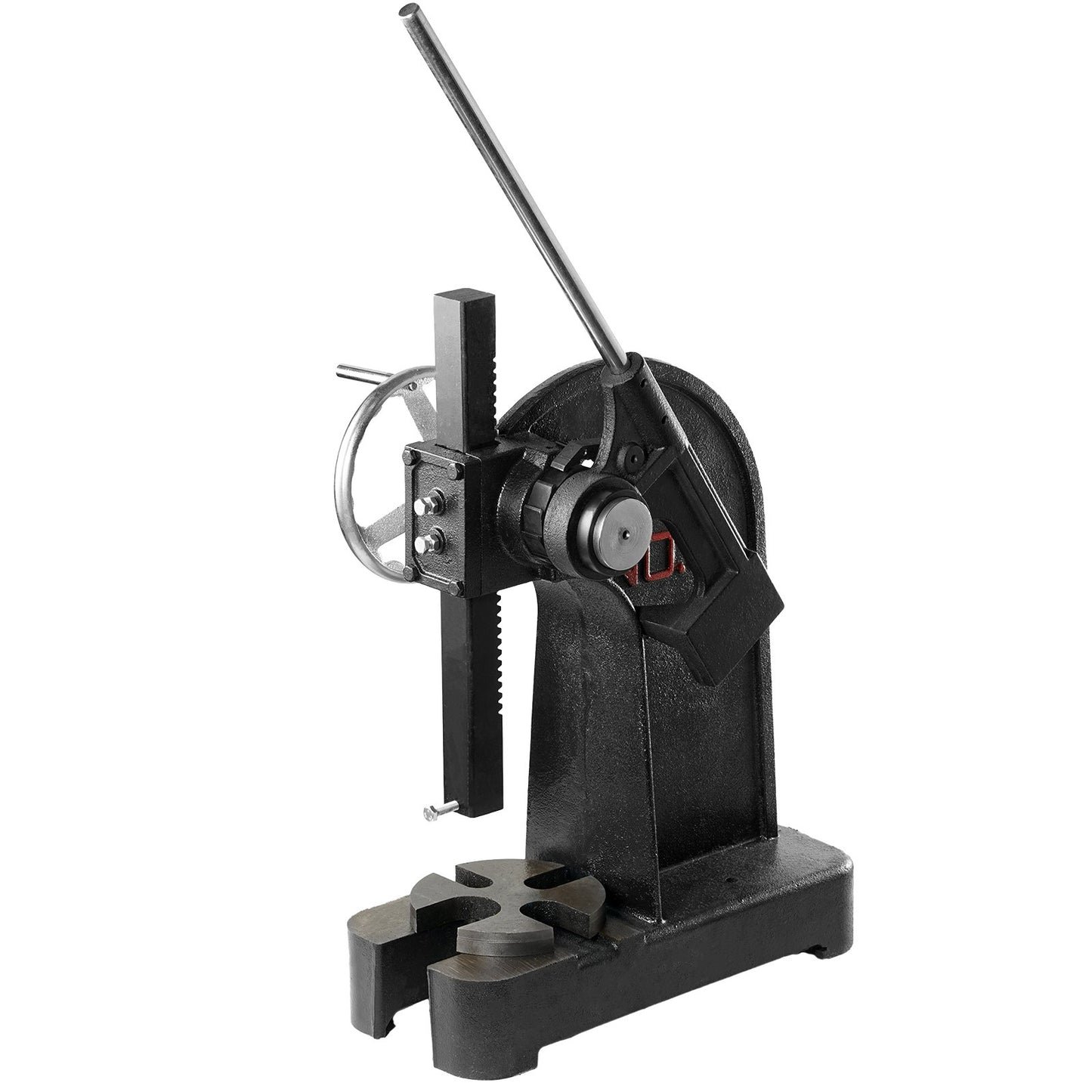 Arbor Press, 3 Ton Ratchet Type Arbor Press, Ratchet Leverage Arbor Press with Handwheel, 12.2" Maximum Height, Cast Iron Manual Desktop Punch Press, for Stamping, Bending, Stretching, Forming