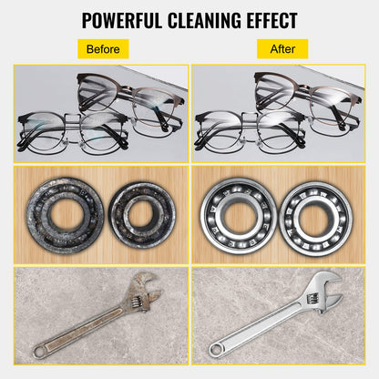 22L Ultrasonic Cleaner Machine Stainless Steel Ultrasonic Cleaning Machine Digital Heater Timer Jewelry Cleaning for Commercial Personal Home Use(22L)