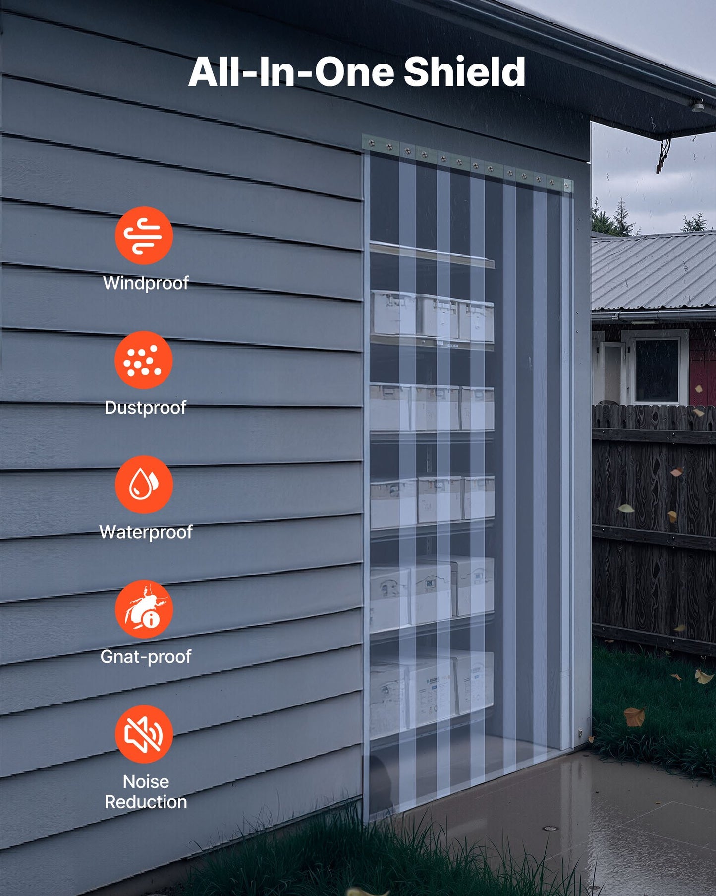 Clear PVC Strip Curtain, 45.7 m Length x 20 cm Width, Plastic Door Strip Bulk Roll, Walk in Freezer Cooler Curtain Strips for Doorways of Supermarket, Garage, Warehouse, Barn, Pet Animal House