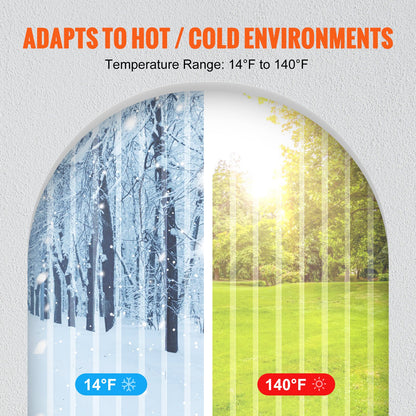 Strip Curtain PVC Door Curtain 4997.4 cm x 20.3 cm Roll Cooler Freezer Clear Plastic