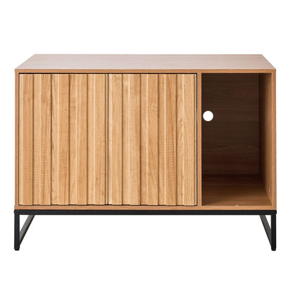 Cat Litter Box Enclosure Furniture, 80 cm Hidden Litter Box Cabinet with Scratch Pad & Storage, Waterproof Cat Washroom End Table Cat House, Fit Most of Litterbox, for Bedroom Living Room