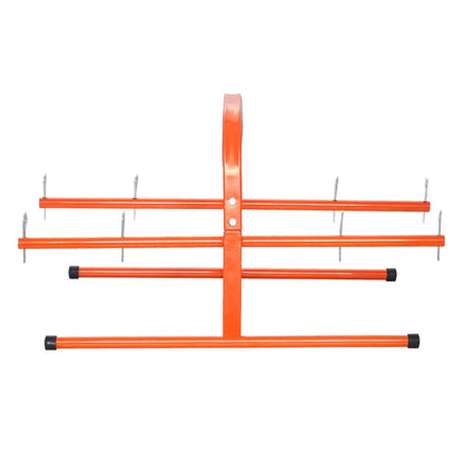 Wire Spool Rack, 45 kg / 100 lbs Capacity, Smart Hand Caddy, Heavy-Duty Steel Wire Dispenser Holder for Up to 8 Spools, MAX 240 mm / 9.45 in Diameter, Easy Lift Design for Electrical Industrial and Retail Use