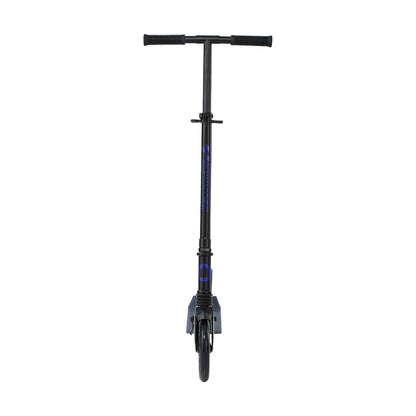 Kick Scooter for Kids Ages 8+, Teens & Adults, 2-Wheel Toddler Scooter with Adjustable Height Handlebar, Wide Anti-Slip Deck, Foldable Lightweight for Boys & Girls up to 99.8 kg, Black + Purple