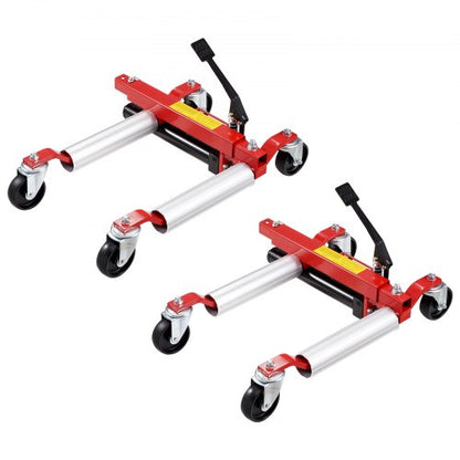 Wheel Dolly, Max Capacity 1500 Lbs Car Dolly, Car Jack Dolly Lifter with 360° Rotatable Wheels, Heavy Duty Vehicle Positioning Hydraulic Tire Jack, for Vehicle Car Auto Repair Moving, Set of 2