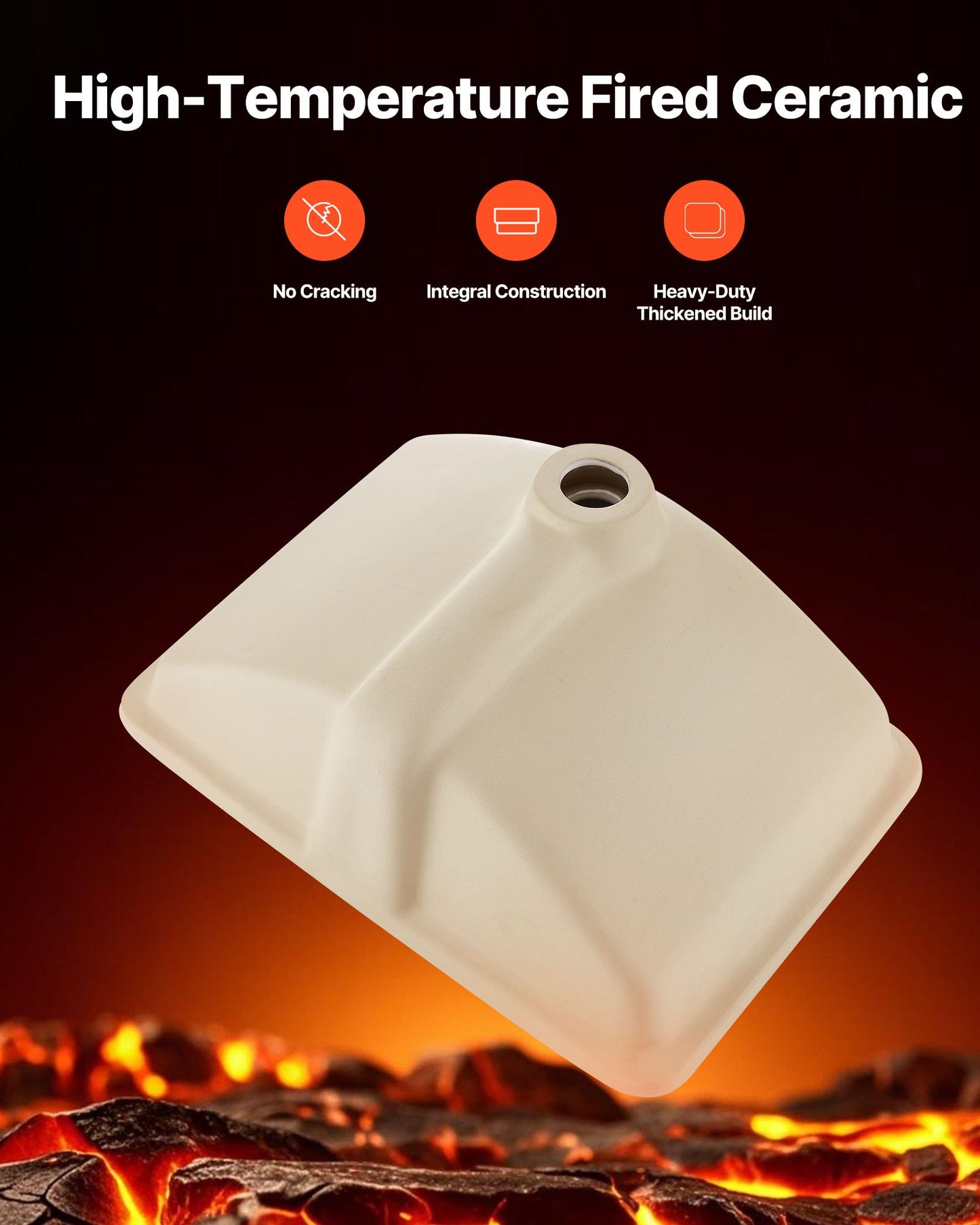 Undermount Bathroom Sink, 530 x 375 mm Rectangular White Ceramic Vessel Sink with Overflow Hole, Under Counter Drop in Modern Lavatory Vanity Bath Wash Bowl Basin, Rectangle for Small Space