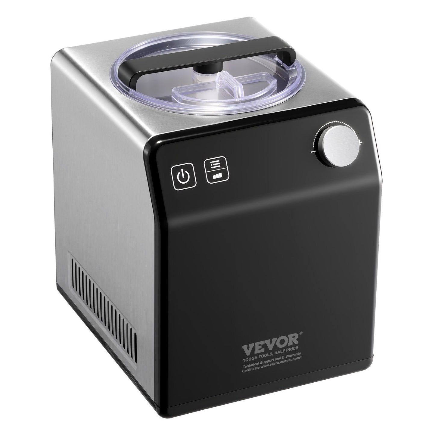 1.9 L Automatic Ice Cream Machine Electric Yogurt Gelato Make Black