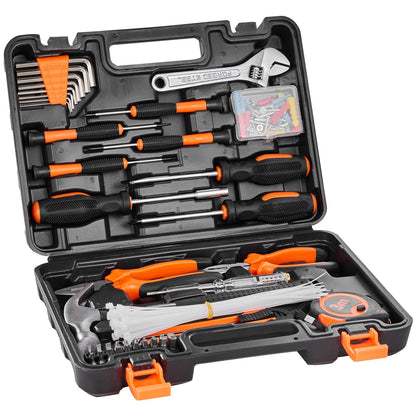 Tool Kit, 216 Piece General Household Hand Tool Set, Home Repairing Tool Kit with Portable Tool Storage Case, High-Quality Steel, for Home Maintenance, DIY Projects, and Automotive Repair