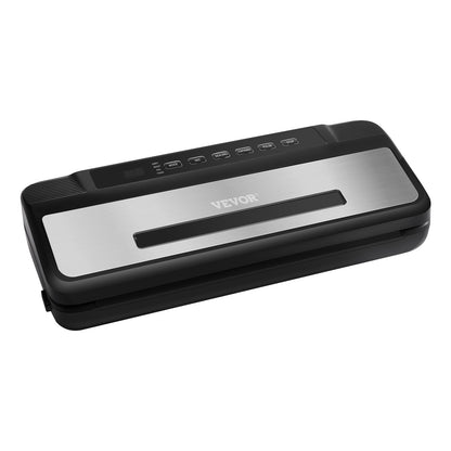 Vacuum Sealer Machine, 80Kpa 120W Powerful Compact Food Sealer, 7-in-1 Multi-Functional Food Vacuum Sealer, Automatic Air Sealing System with Built-in Cutter with 10 Vacuum Bags & 1 Bag Roll