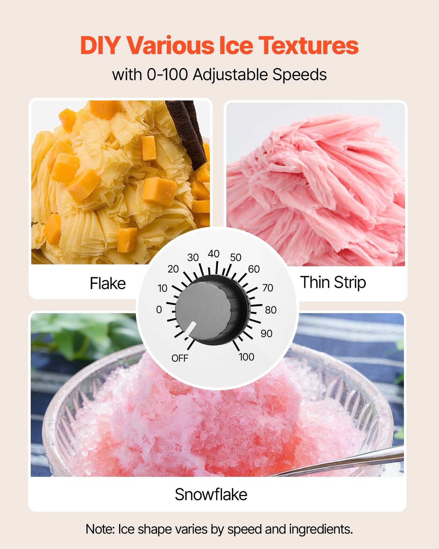 Snowflake Ice Machine, 40KG/24H Snowflake Ice Maker, Ice-Shaver Machine with Stainless Steel Blade, Electric Snow Cone Maker with 1.8L Tank, 90S Fast Pre-Cooling, for Home & Small Gatherings