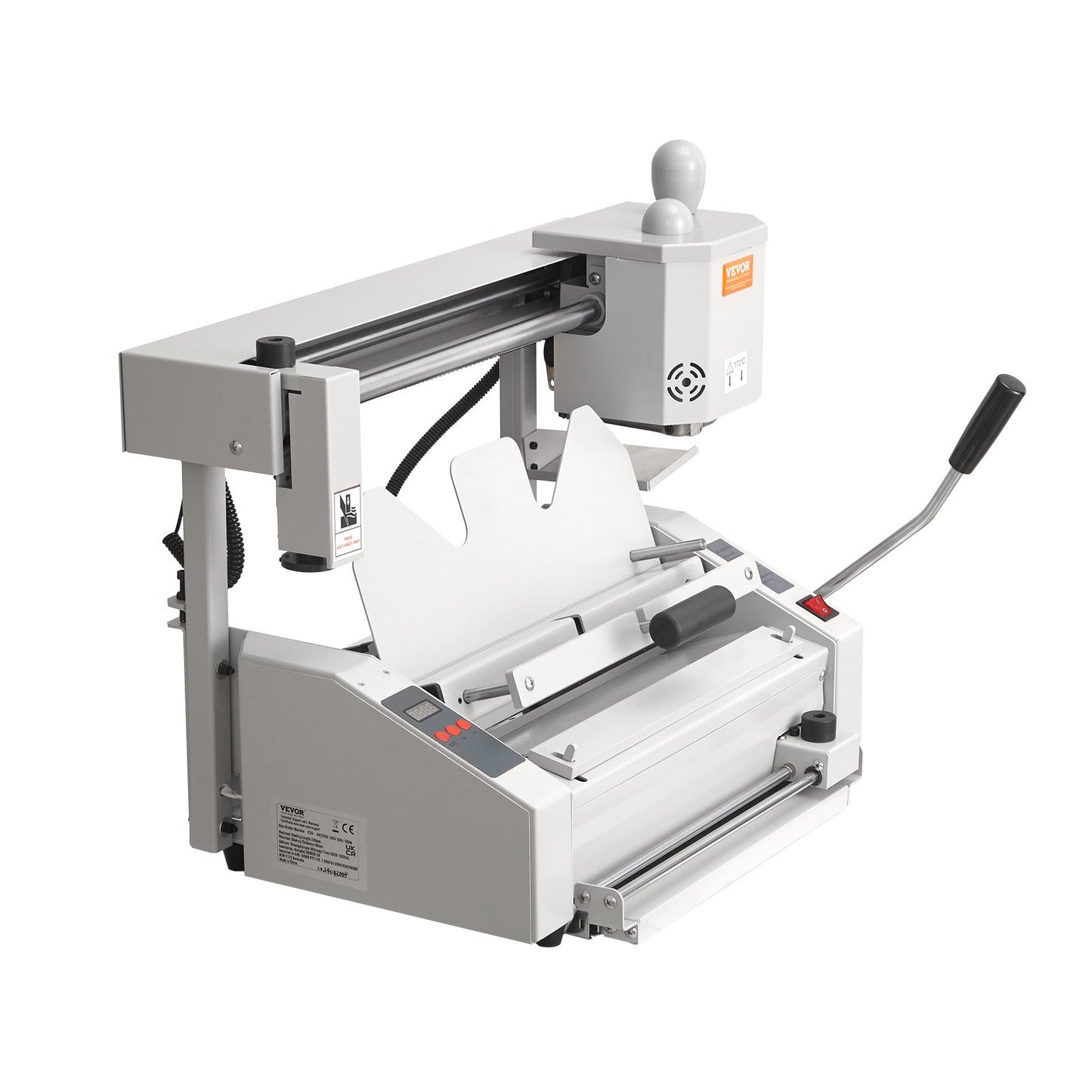 Thermal Binding Machine, 400 Sheets Capacity Hot Glue Binding Machine, Thermal Book Binder 50mm Binding Thickness A3(Short Edge)/A4/A5 Document with Milling Cutter