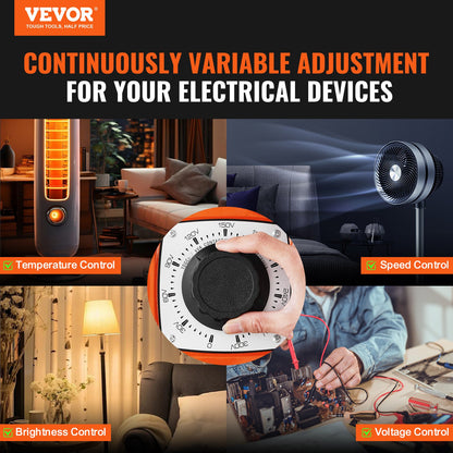 Automatischer Spannungsregler 2000 VA, 6,6 A, 230 V Eingang, 0–300 V Ausgang, mit LCD-Anzeige, 4 zusätzlichen Sicherungen und Thermoschalter für Haushalt, Industrie und Büro, CE-zertifiziert