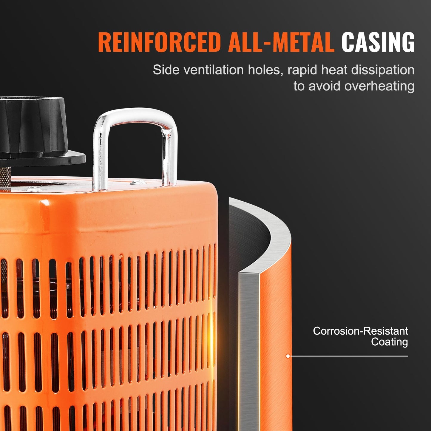 Automatischer Spannungsregler 2000 VA, 6,6 A, 230 V Eingang, 0–300 V Ausgang, mit LCD-Anzeige, 4 zusätzlichen Sicherungen und Thermoschalter für Haushalt, Industrie und Büro, CE-zertifiziert