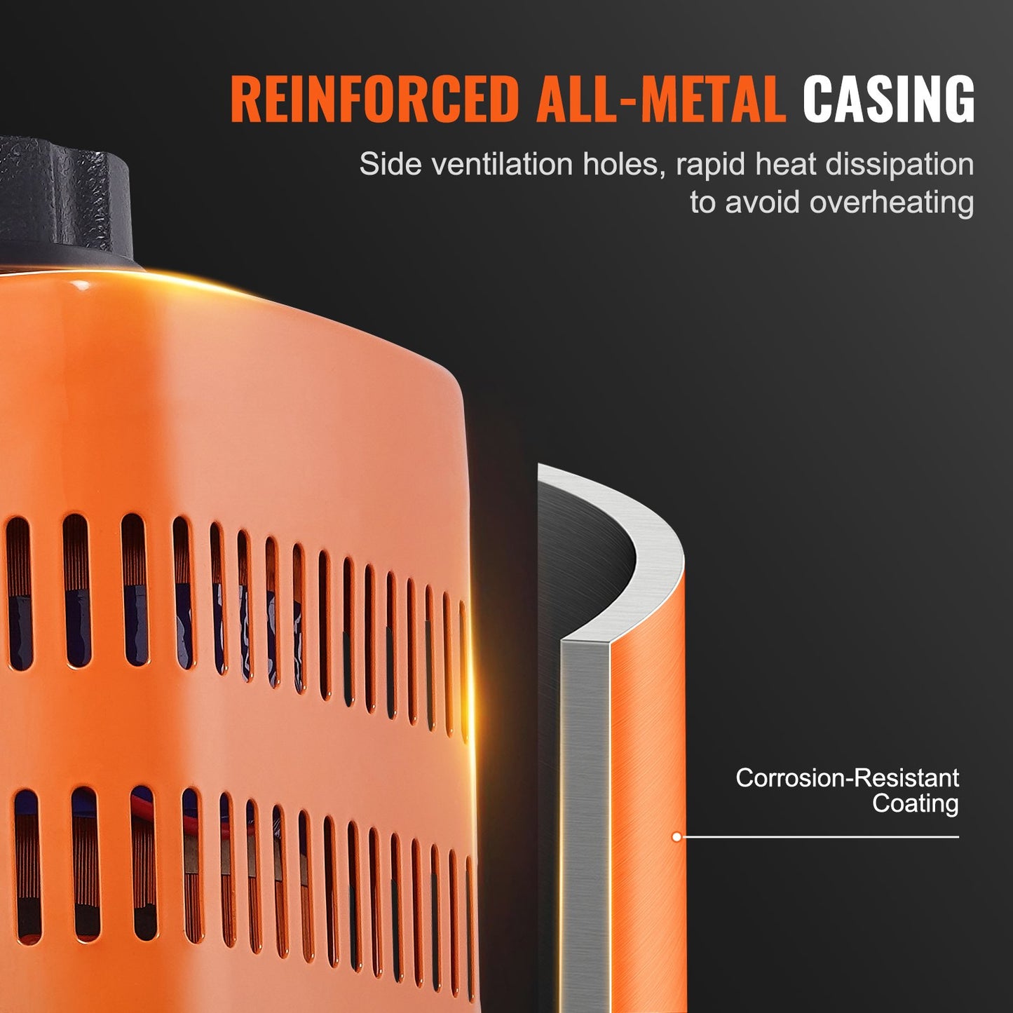 500VA Auto Variable Voltage Transformer, 1.7 Amp, 230V Input 0-300V Output AC Voltage Regulator Power Supply, with 4 Extra Fuses Thermal Control Switch for Home Industrial Office, CE-Certified