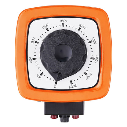 500VA Auto Variable Voltage Transformer, 1.7 Amp, 230V Input 0-300V Output AC Voltage Regulator Power Supply, with 4 Extra Fuses Thermal Control Switch for Home Industrial Office, CE-Certified